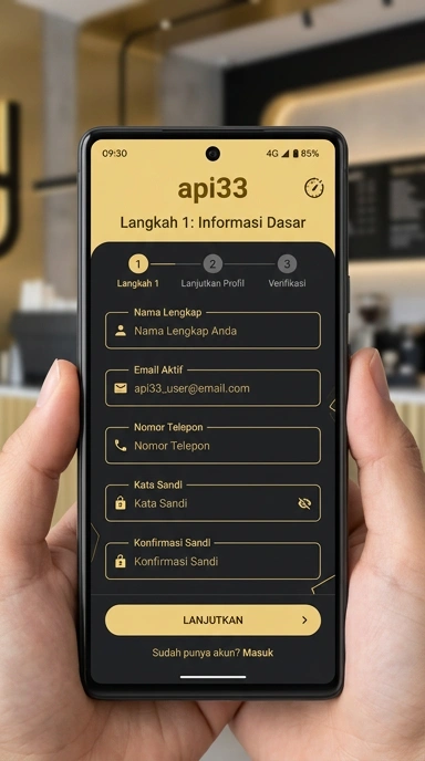 Cara Registrasi Akun Baru di api33 dengan Mudah