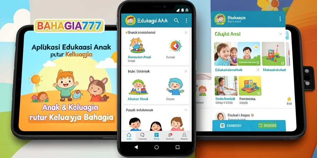 Tampilan antarmuka interaktif BAHAGIA777 untuk edukasi anak.