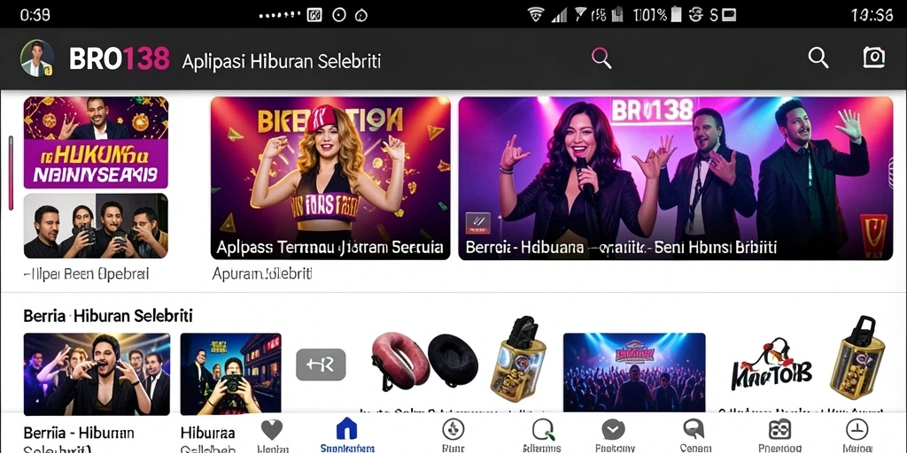 Tampilan antarmuka aplikasi BRO138 yang modern dan interaktif.