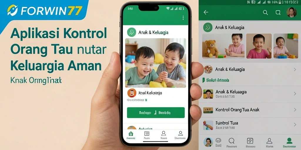 Antarmuka sederhana dan intuitif aplikasi Kontrol Orang Tua FORWIN77.