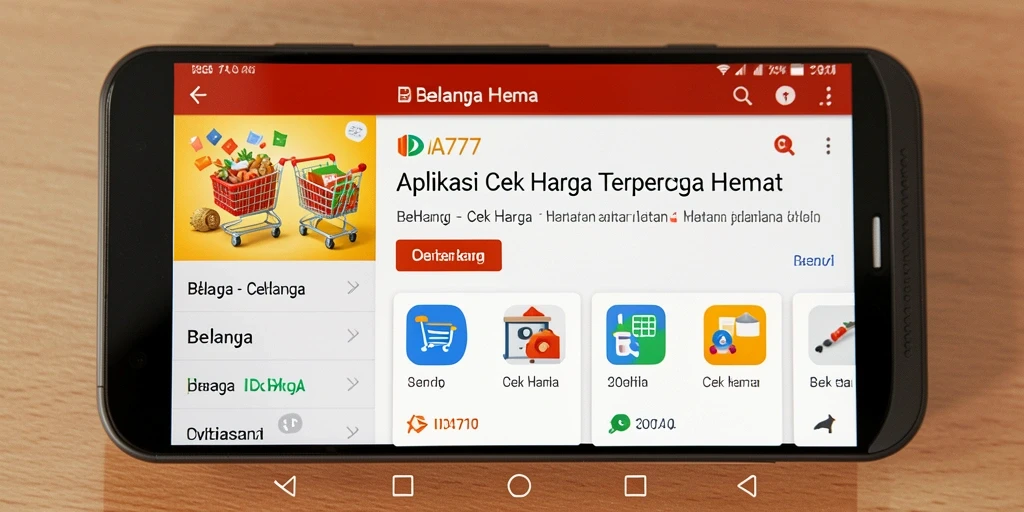 Antarmuka IDA777 yang menarik dan fungsional untuk cek harga.