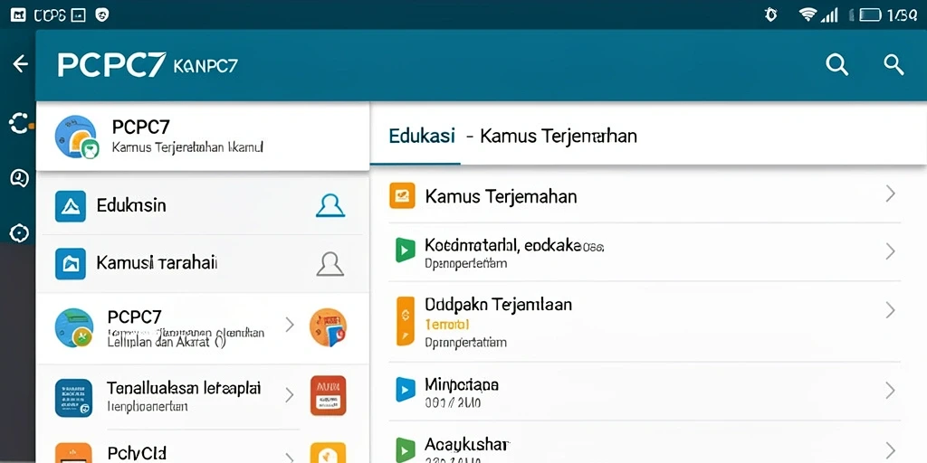 Tampilan antarmuka PCPC7 yang sederhana dan fungsional.