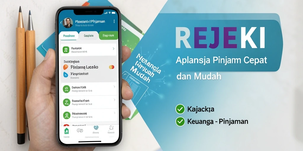 Antarmuka aplikasi REJEKI yang sederhana dan fungsional.