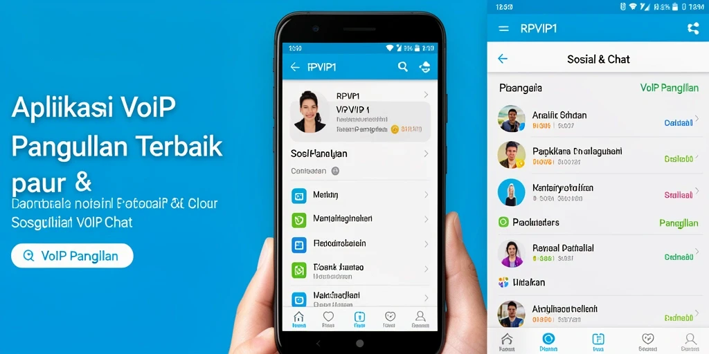 Antarmuka pengguna RPVIP1 yang sederhana untuk VoIP Panggilan.
