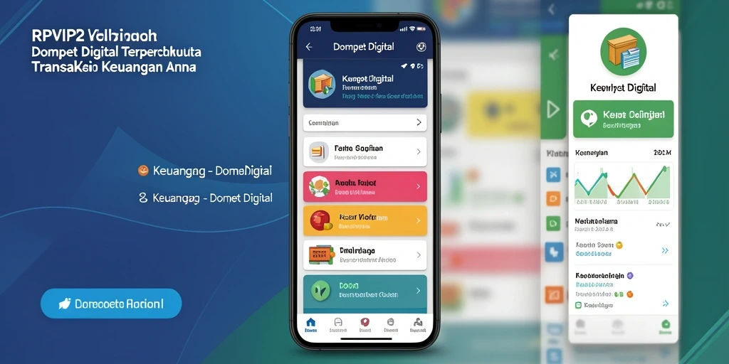 Antarmuka RPVIP2 yang sederhana dan intuitif untuk Dompet Digital.