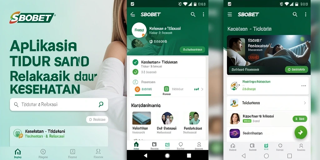 Antarmuka sederhana SBOBET untuk tidur dan relaksasi.