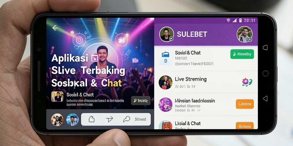 Tampilan antarmuka SULEBET yang menarik dan fungsional untuk live streaming.