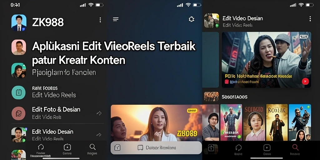 Tampilan antarmuka ZK988 yang modern dan mudah digunakan.